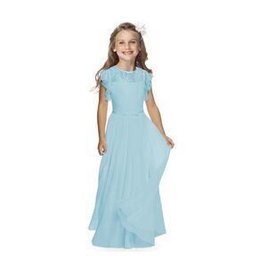 Flutter Sleeves A-line Flower Girl Dress